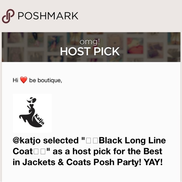 💙💕Black Long Line Coat💕💙 - Picture 4 of 4